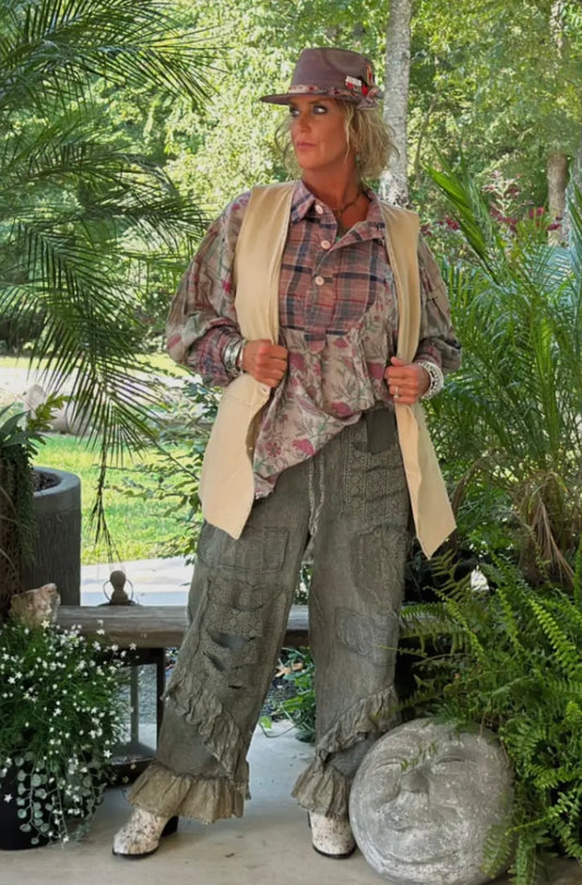 Army Green Breezy Walks Pants