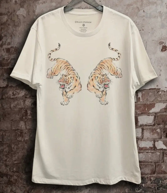 Twin Tiger Ivory Graphic T-Shirt
