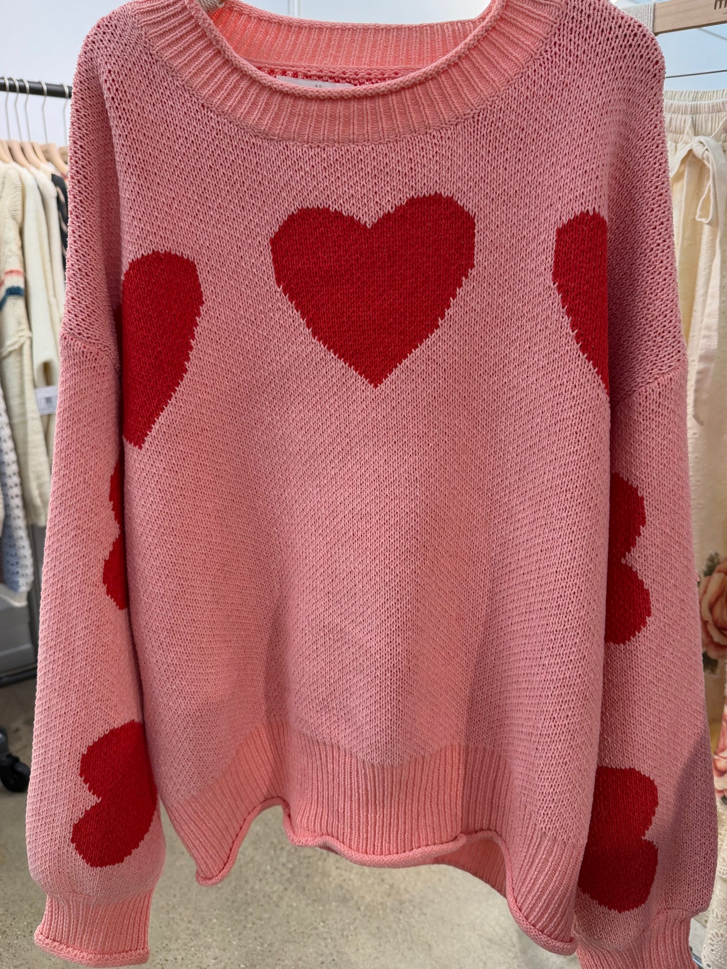 PRE ORDER Red Heart Love Sweater