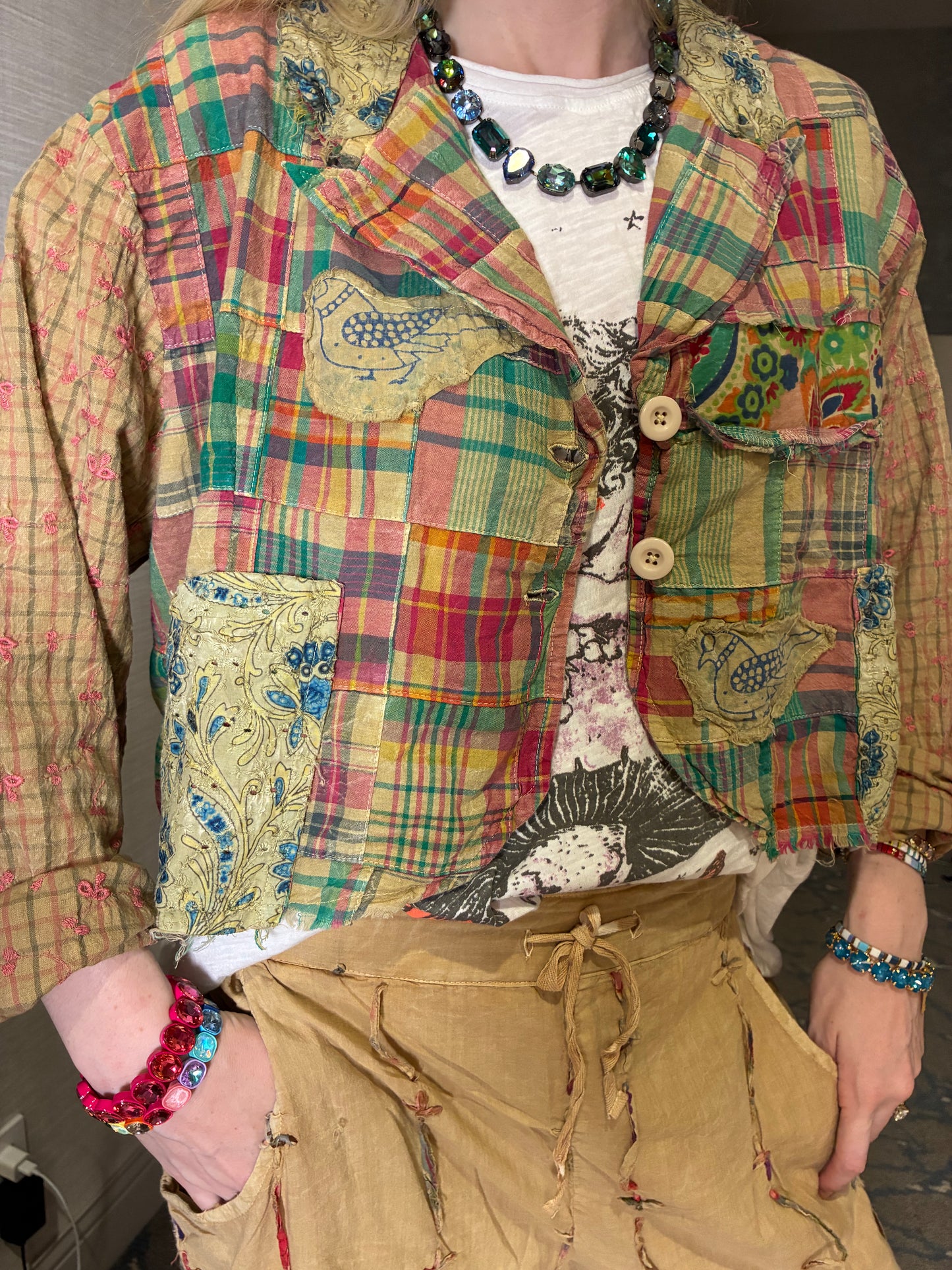 Pink Plaid Jacket