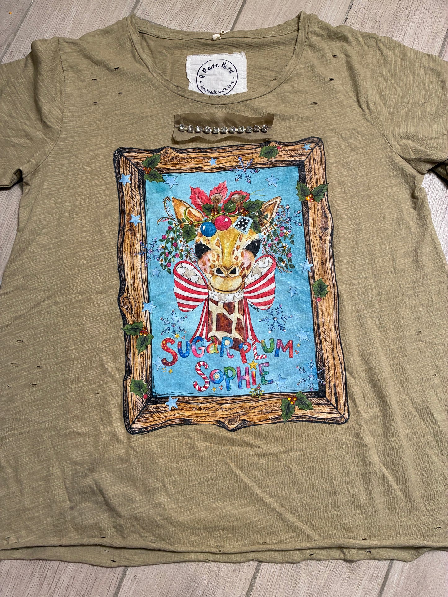 Christmas Giraffe T-Shirt