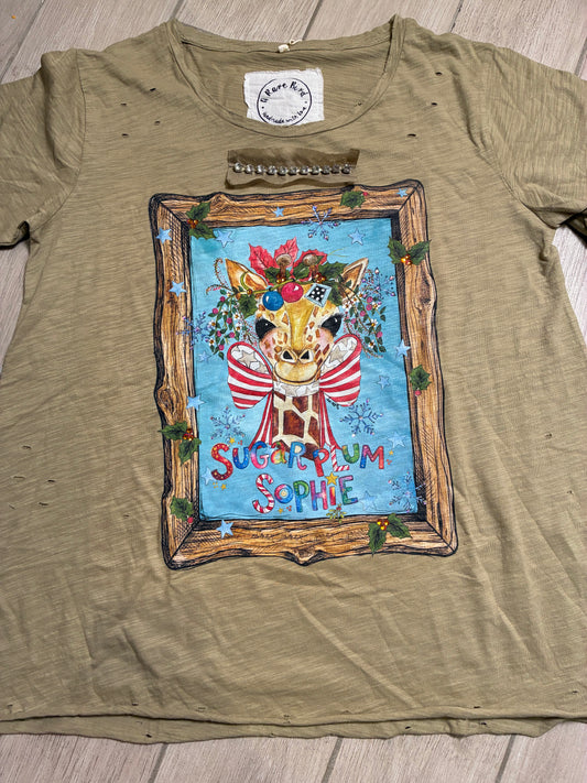 Christmas Giraffe T-Shirt