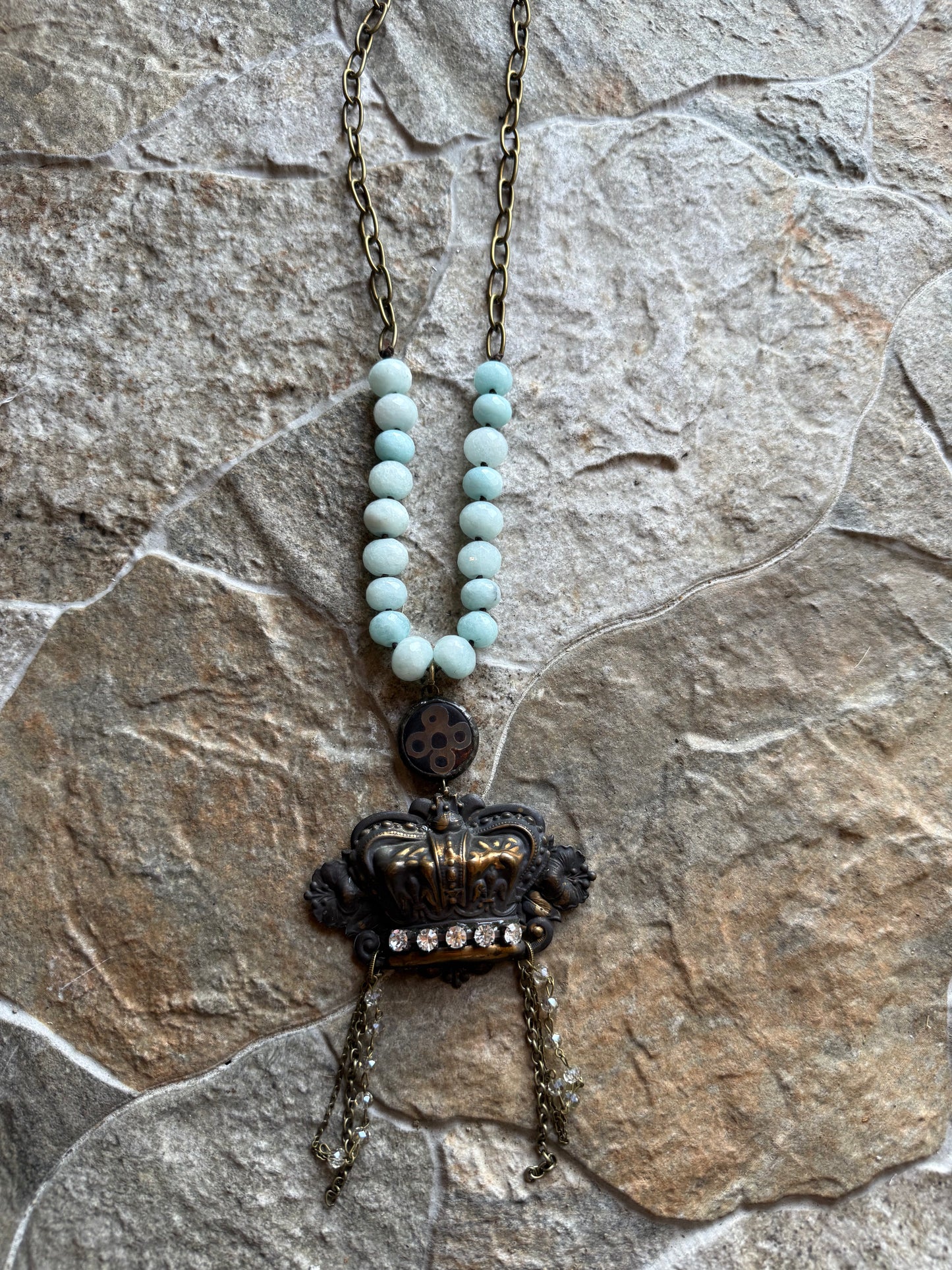 Vintage Crown Necklace
