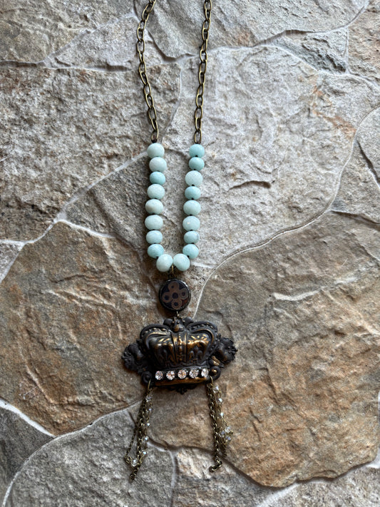 Vintage Crown Necklace