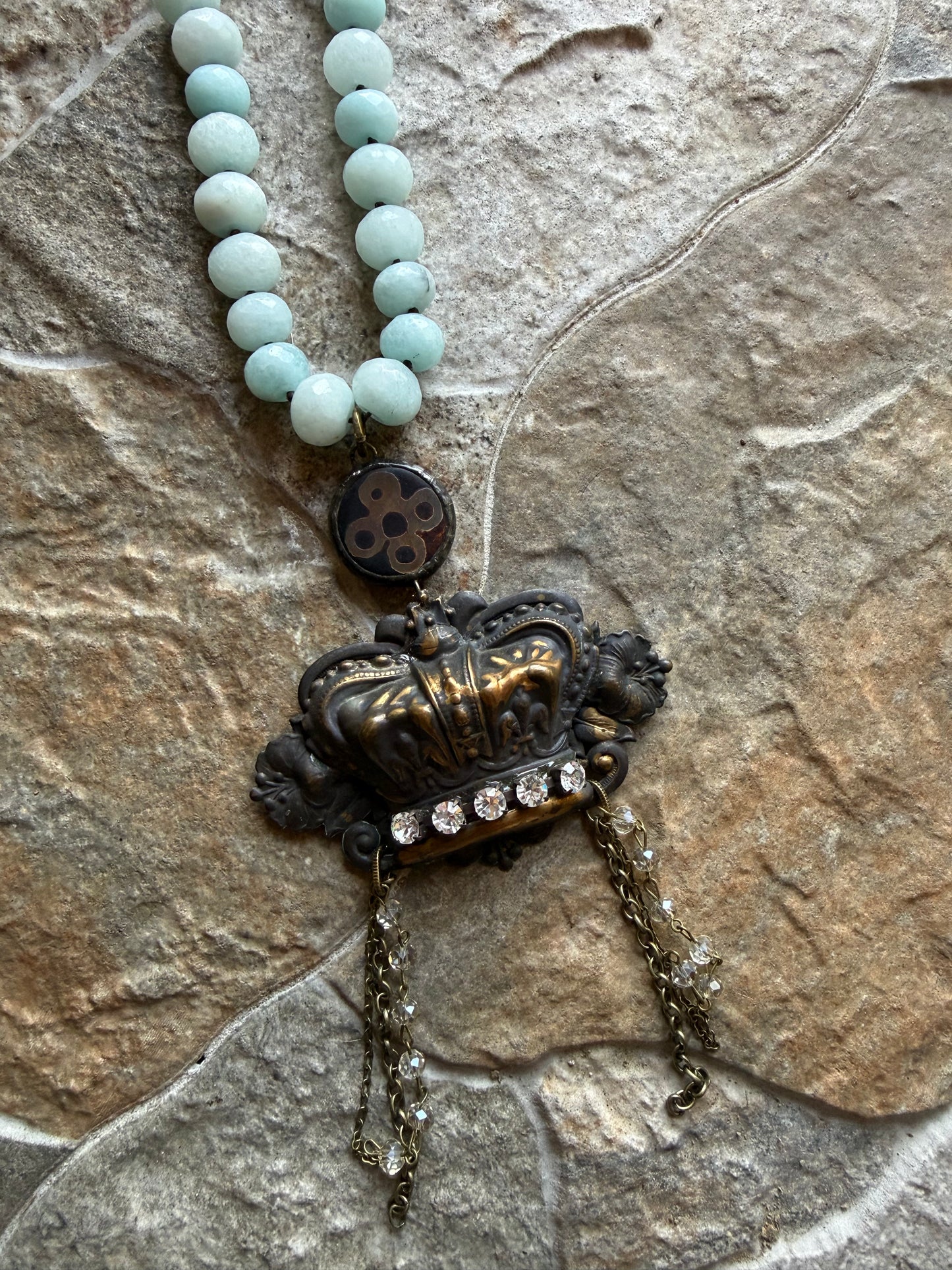 Vintage Crown Necklace