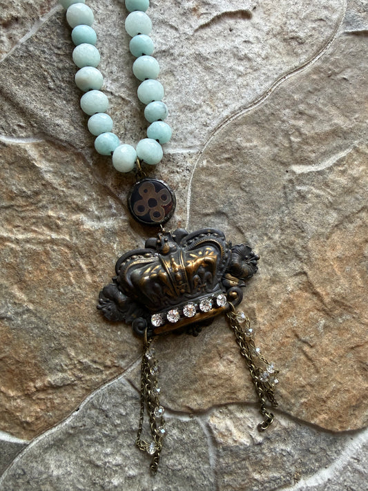 Vintage Crown Necklace