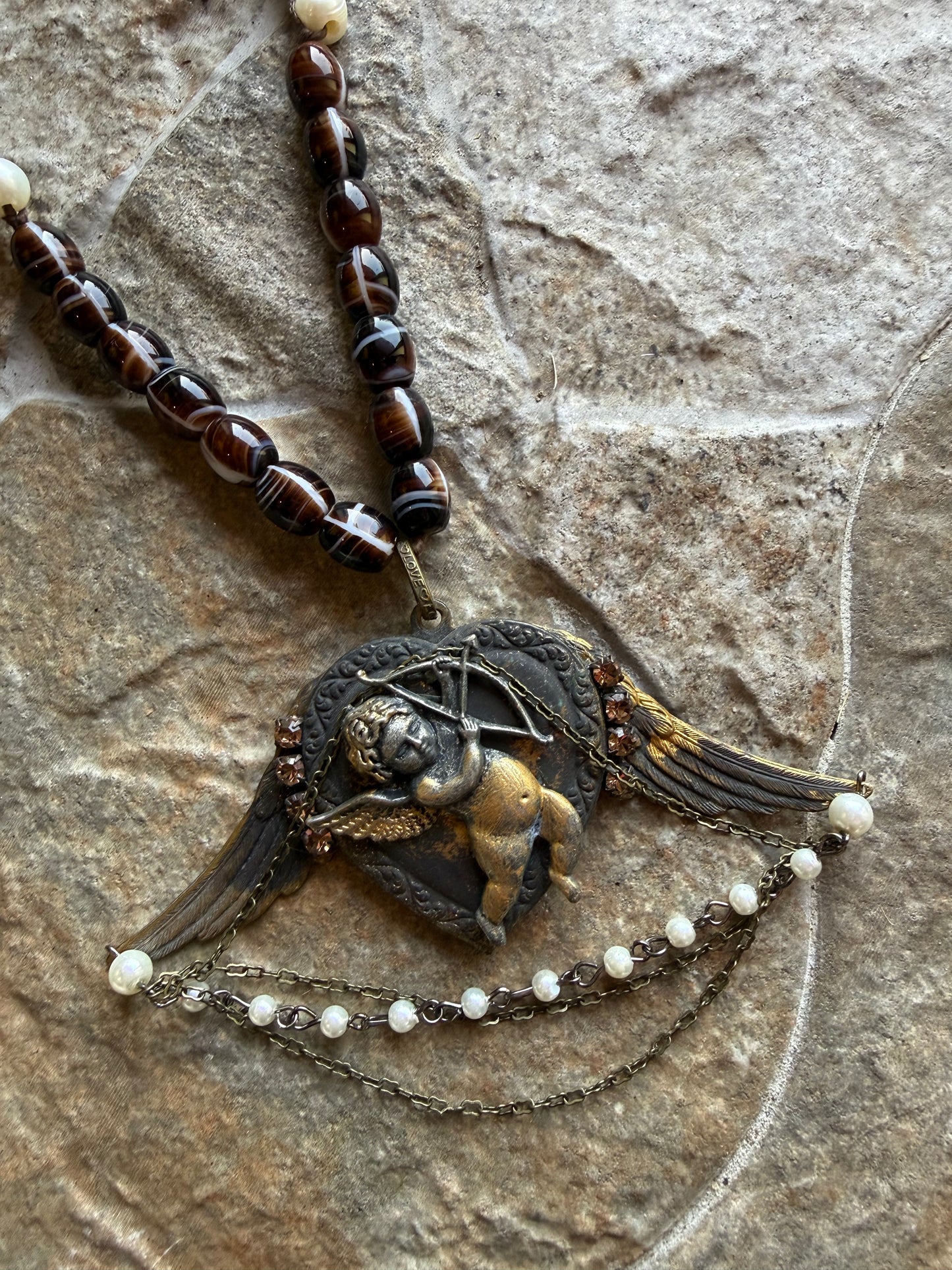 Vintage Pearl Cherub