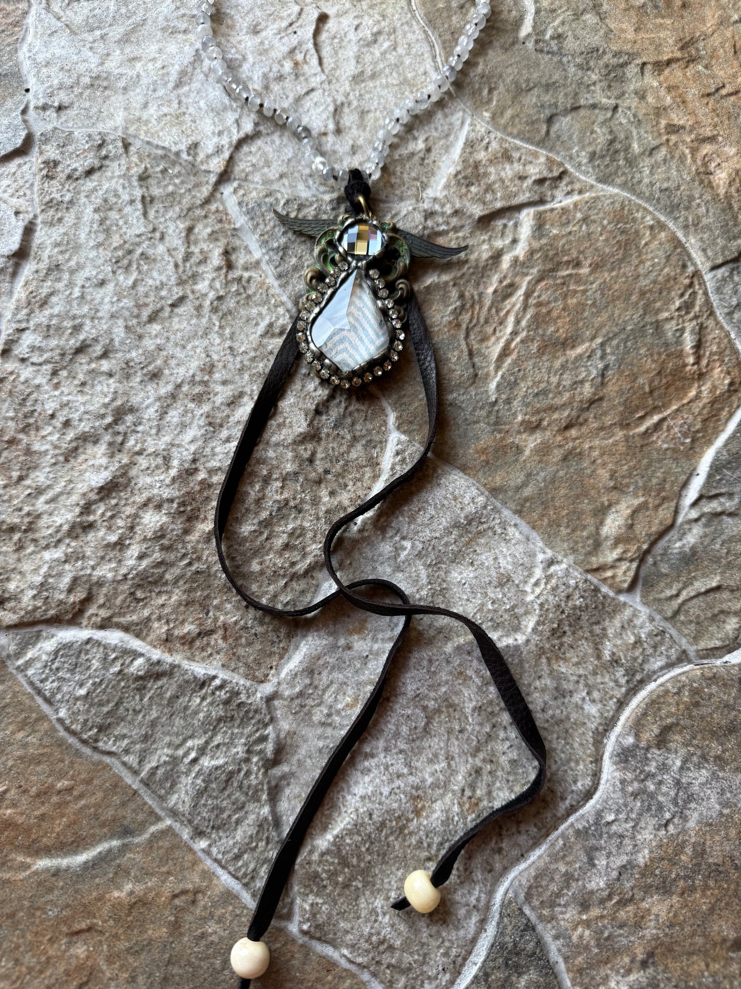 Vintage Angel Wing Necklace