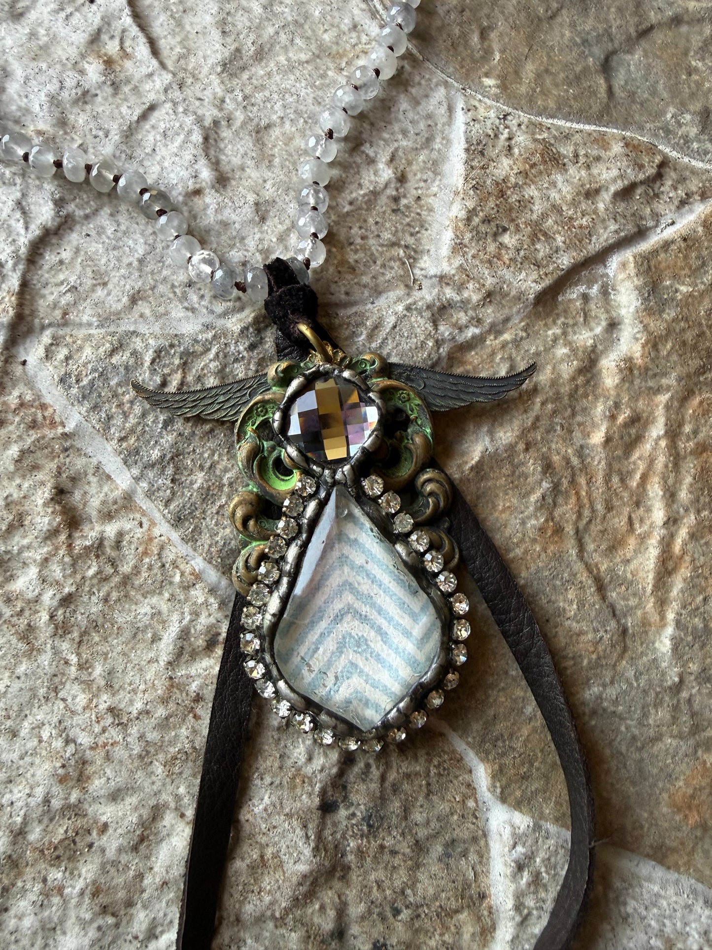 Vintage Angel Wing Necklace