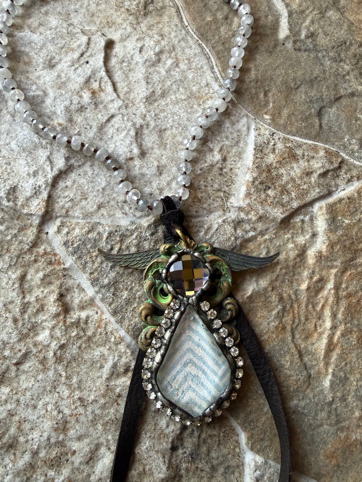 Vintage Angel Wing Necklace