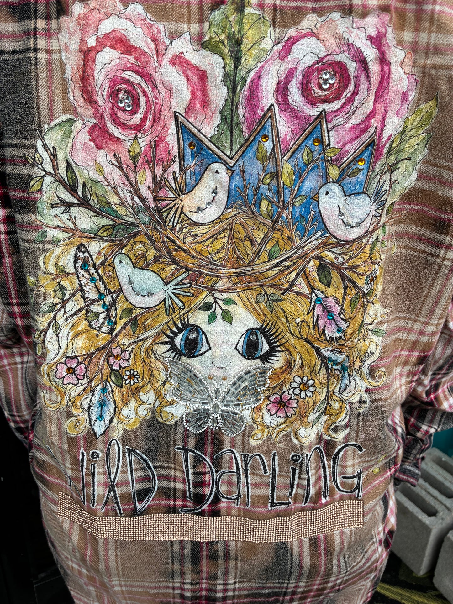 Peach And Gray Wild Darling Fairy Jacket