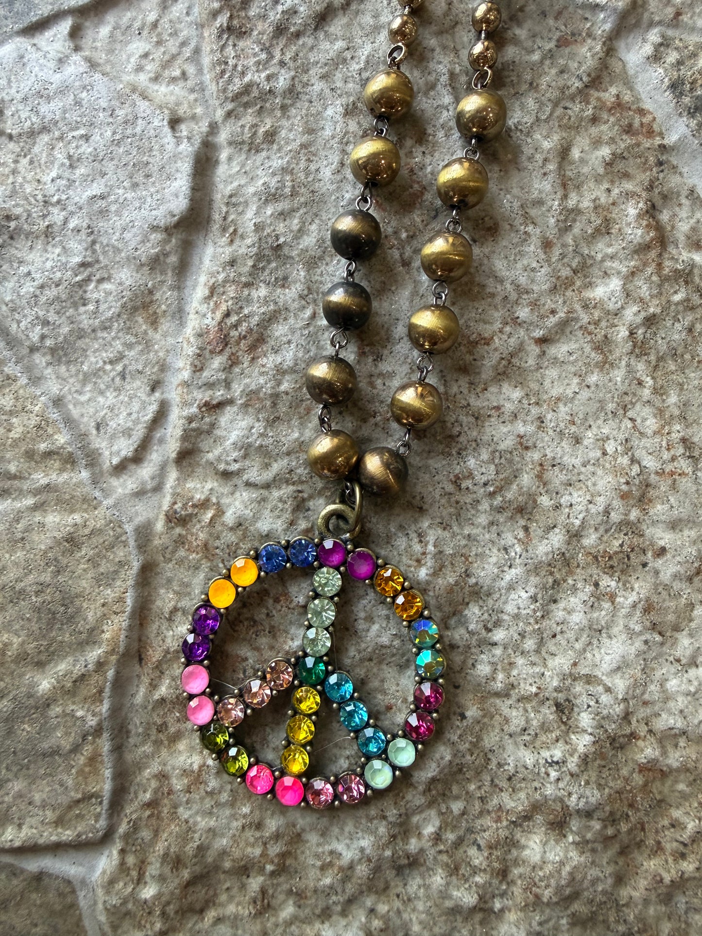 Bronze Multi Color Peace