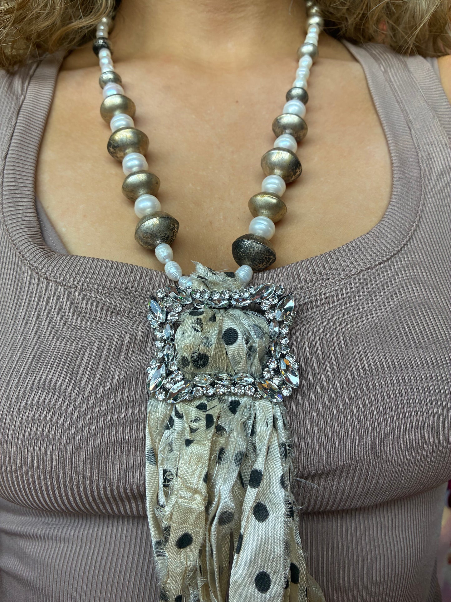 Polka dot necklace