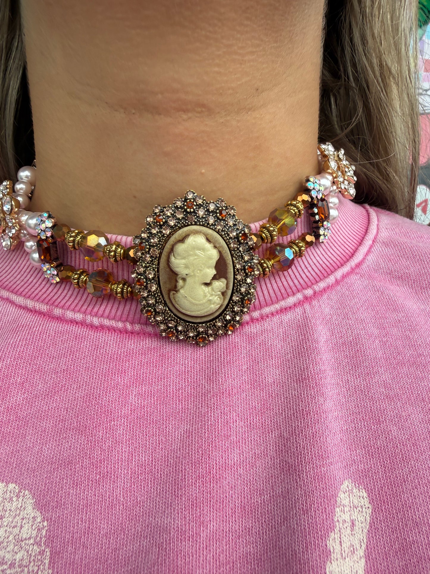 Antique Cameo Choker