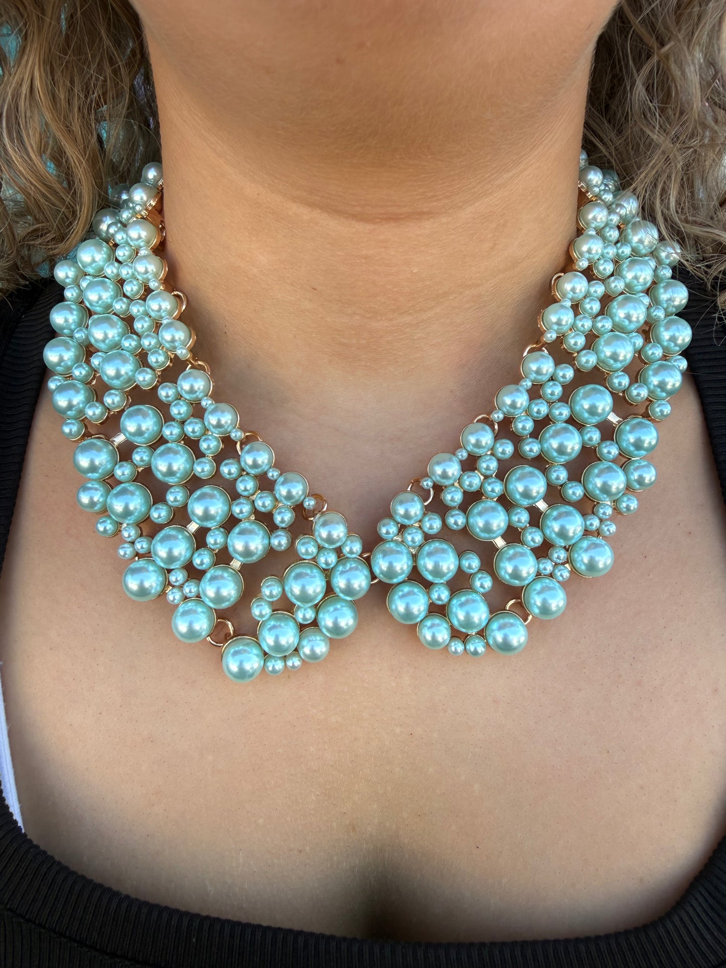 Diana Collar Necklace - Mint Green