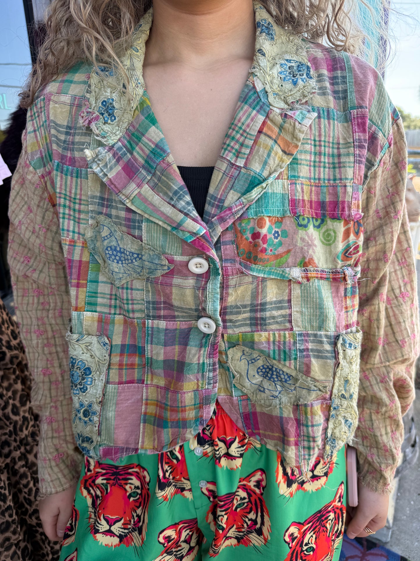 Pink Plaid Jacket