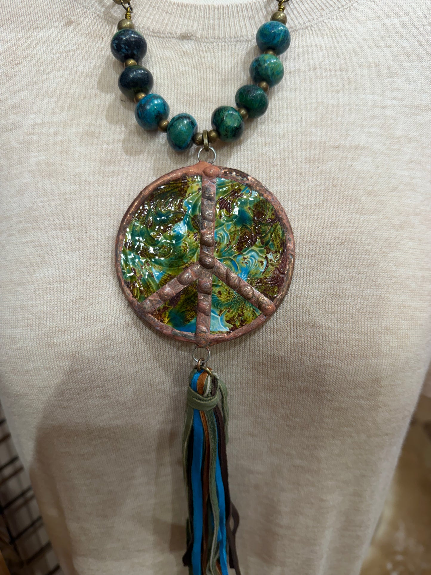 Western Peace Sign Necklace