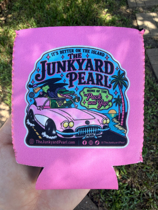 Pink Junkyard Pearl Koozie