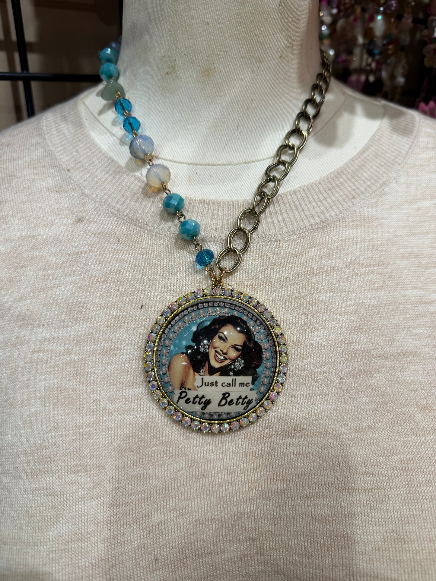 Blue Petty Betty Necklace