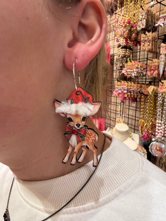Rudolph Bow Earrings ￼