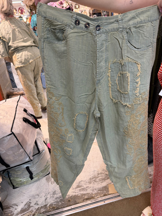 Blue Bird Denim Pants