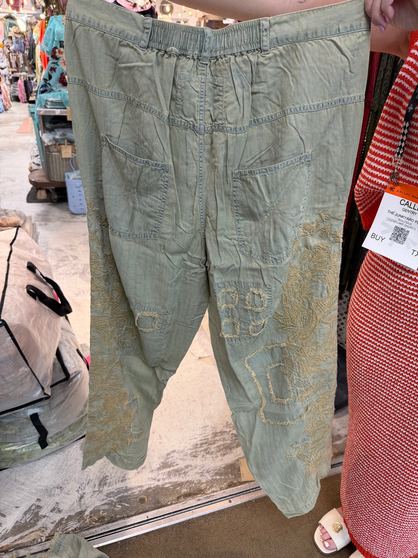 Blue Bird Denim Pants