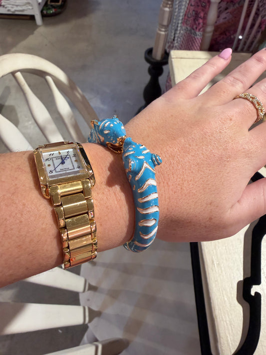 Blue And White Tiger Bracelet