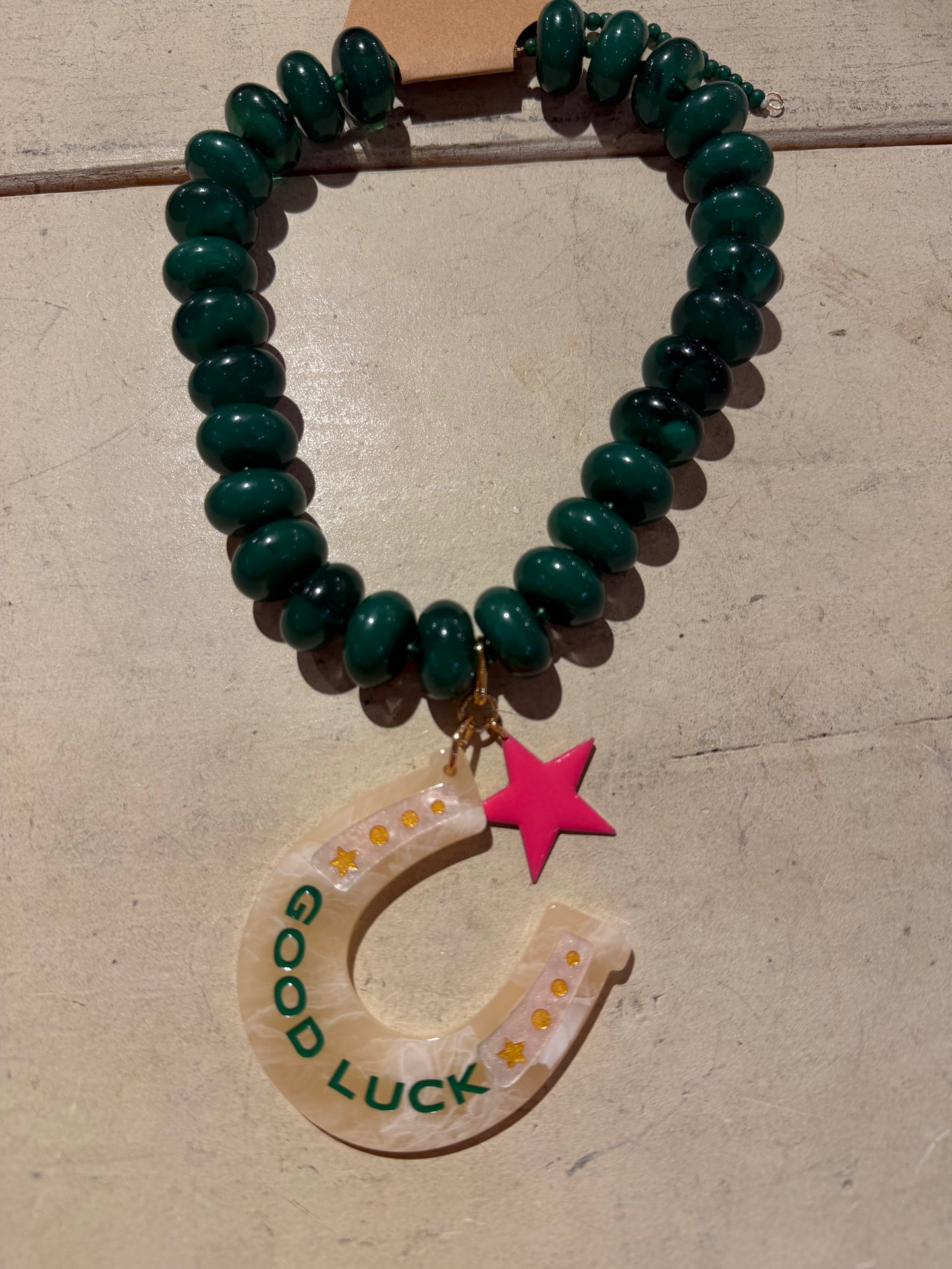 Green Bubble Good Luck Necklace