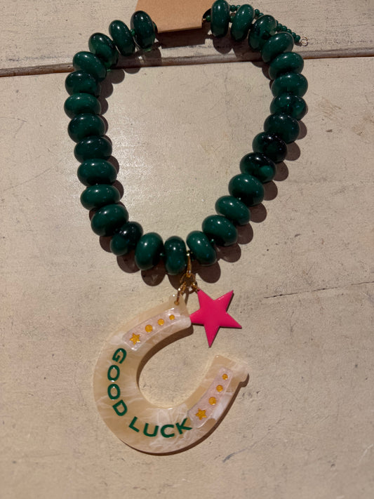 Green Bubble Good Luck Necklace