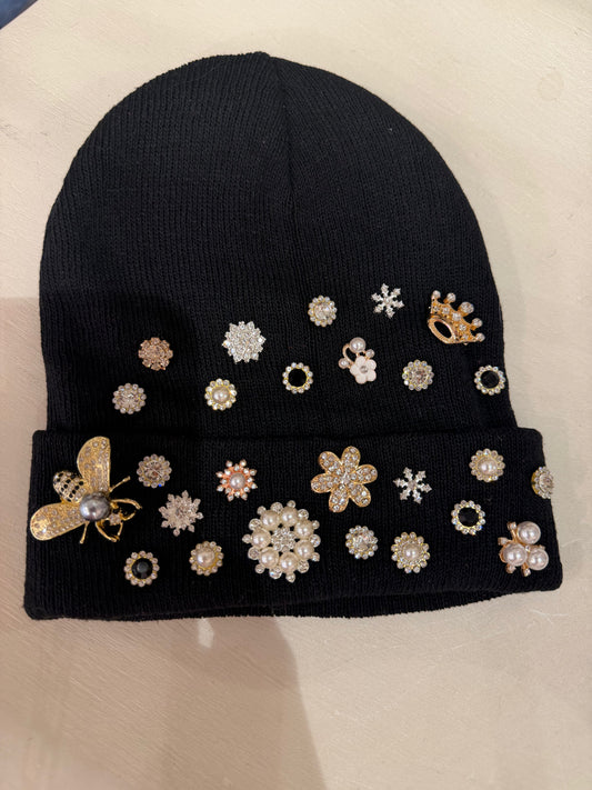 Black Bling Beanie