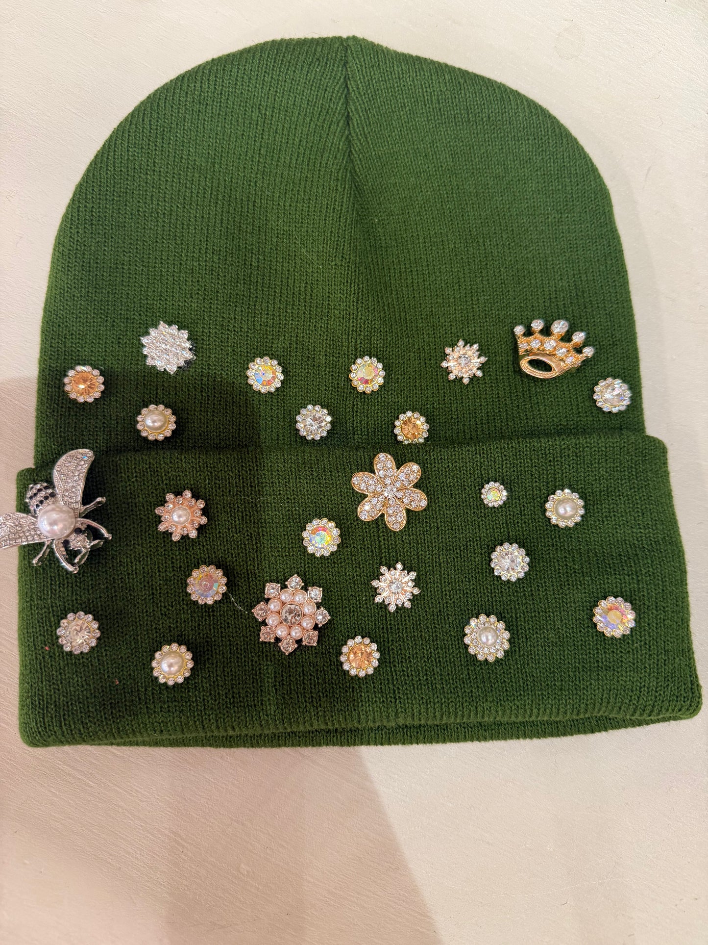 Green Bling Beanie