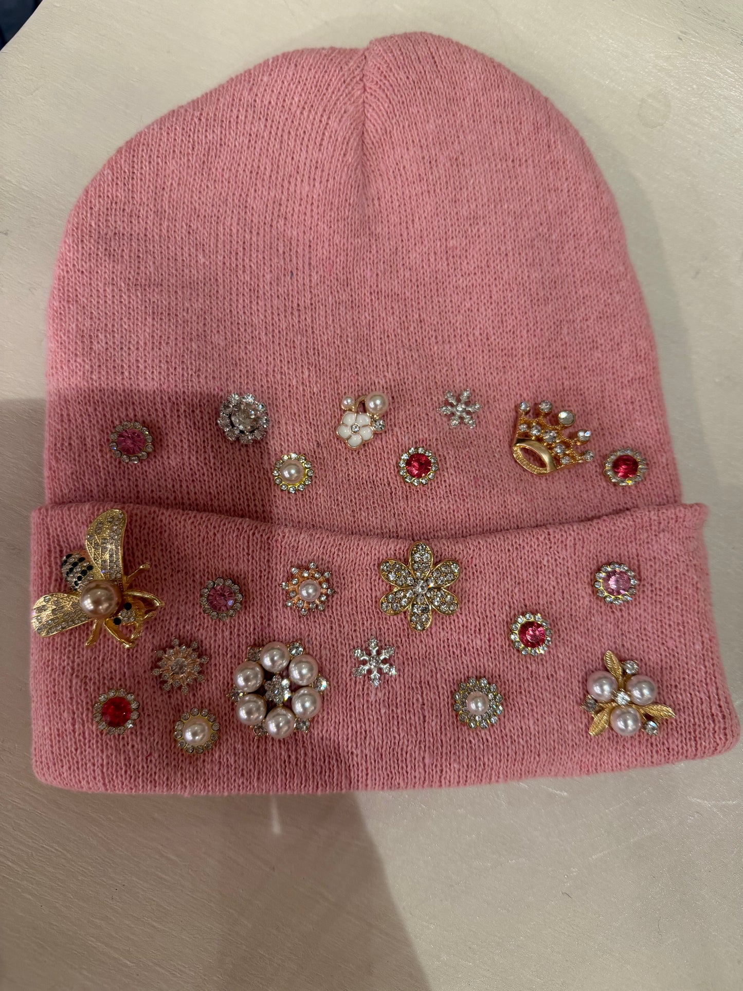 Pink Bling Beanie