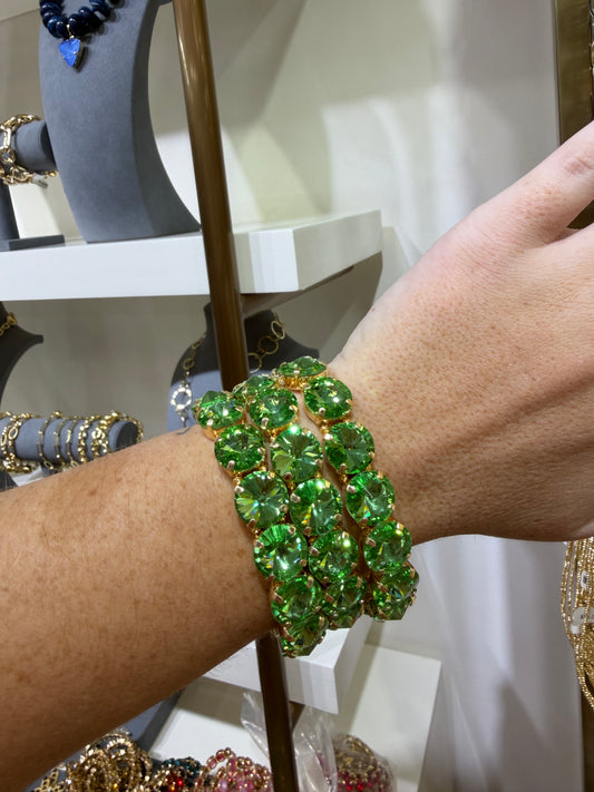 Key Lime Clear Stretch Bracelet