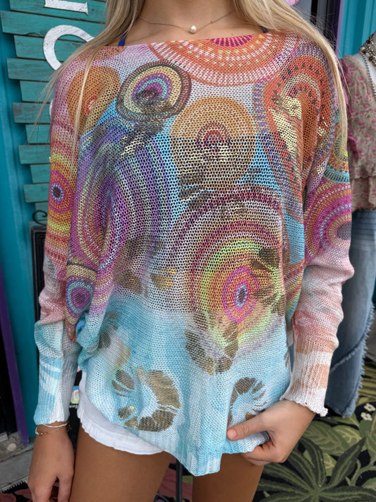 Bobo Swirl Knit Sweater
