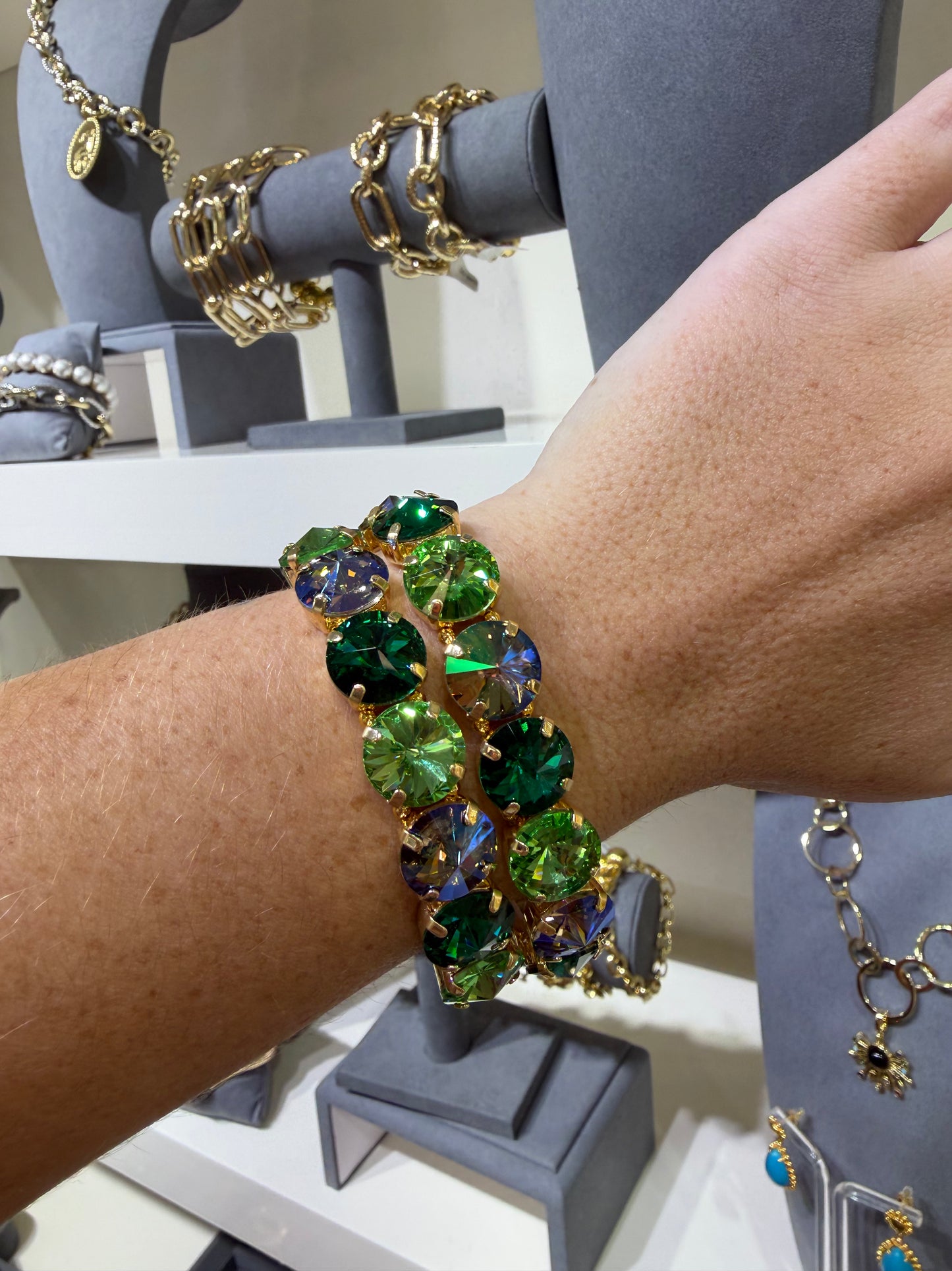 Enchanted Garden Clear Stretch Bracelet