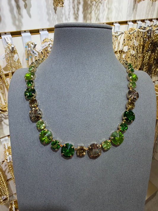 Enchanted Green Drop Necklace