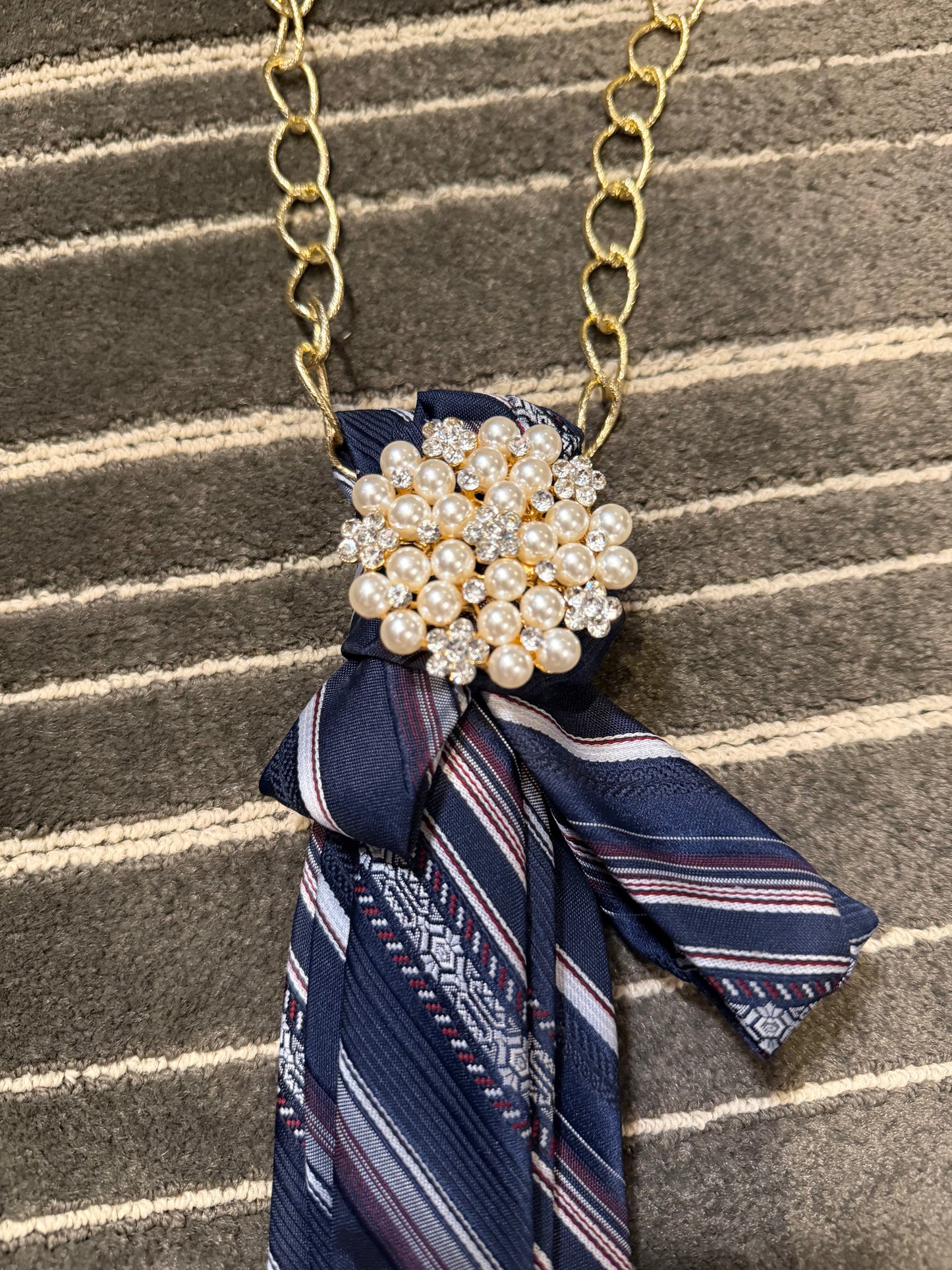 Midnight Canter Tie Necklace