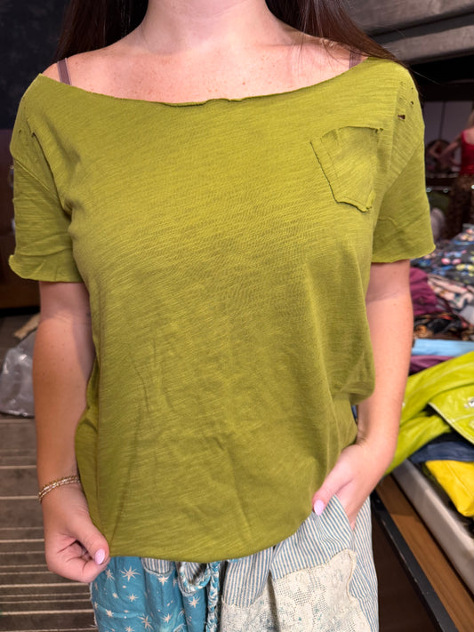 Ripped Tee Dark Green