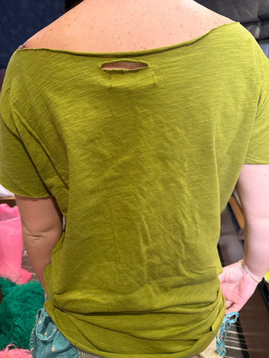 Ripped Tee Dark Green