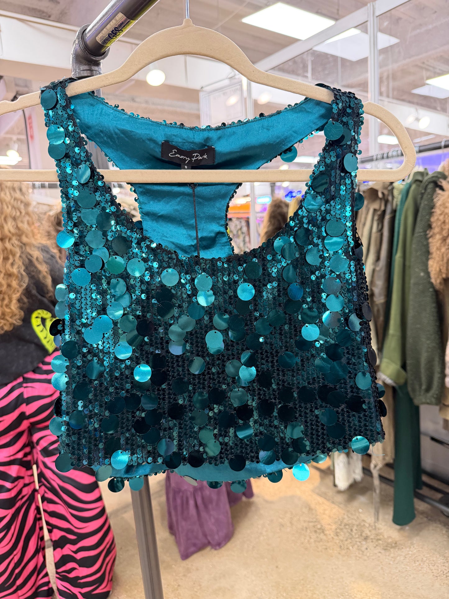 PRE ORDER Emerald Green Sequin Top
