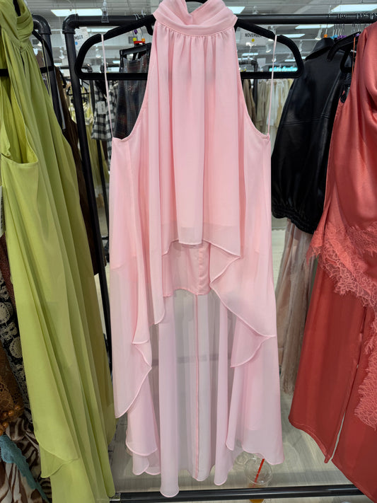 PRE ORDER Pink High Low Ruffle Top