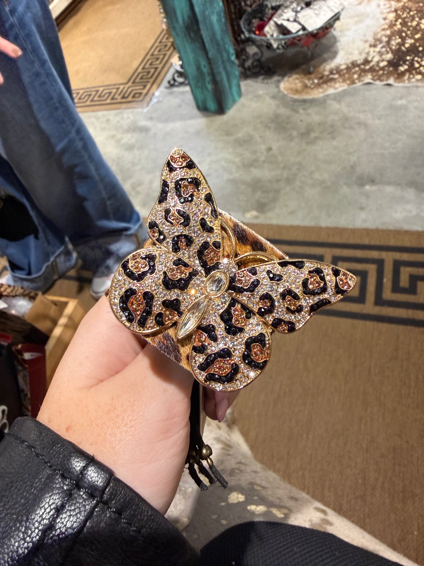 Leopard Butterfly Bracelet