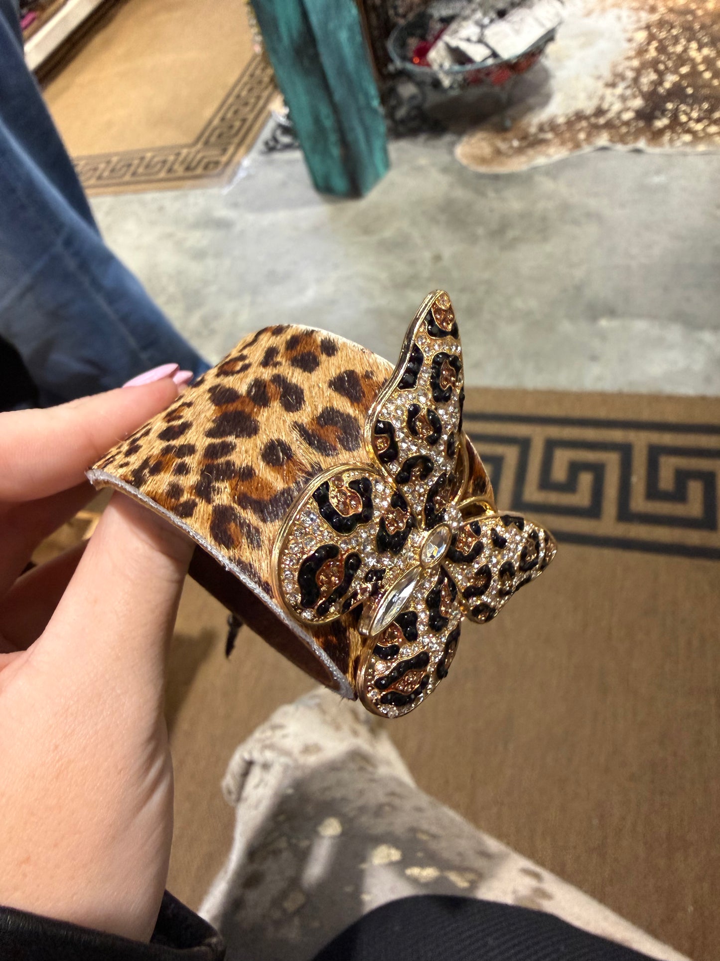 Leopard Butterfly Bracelet