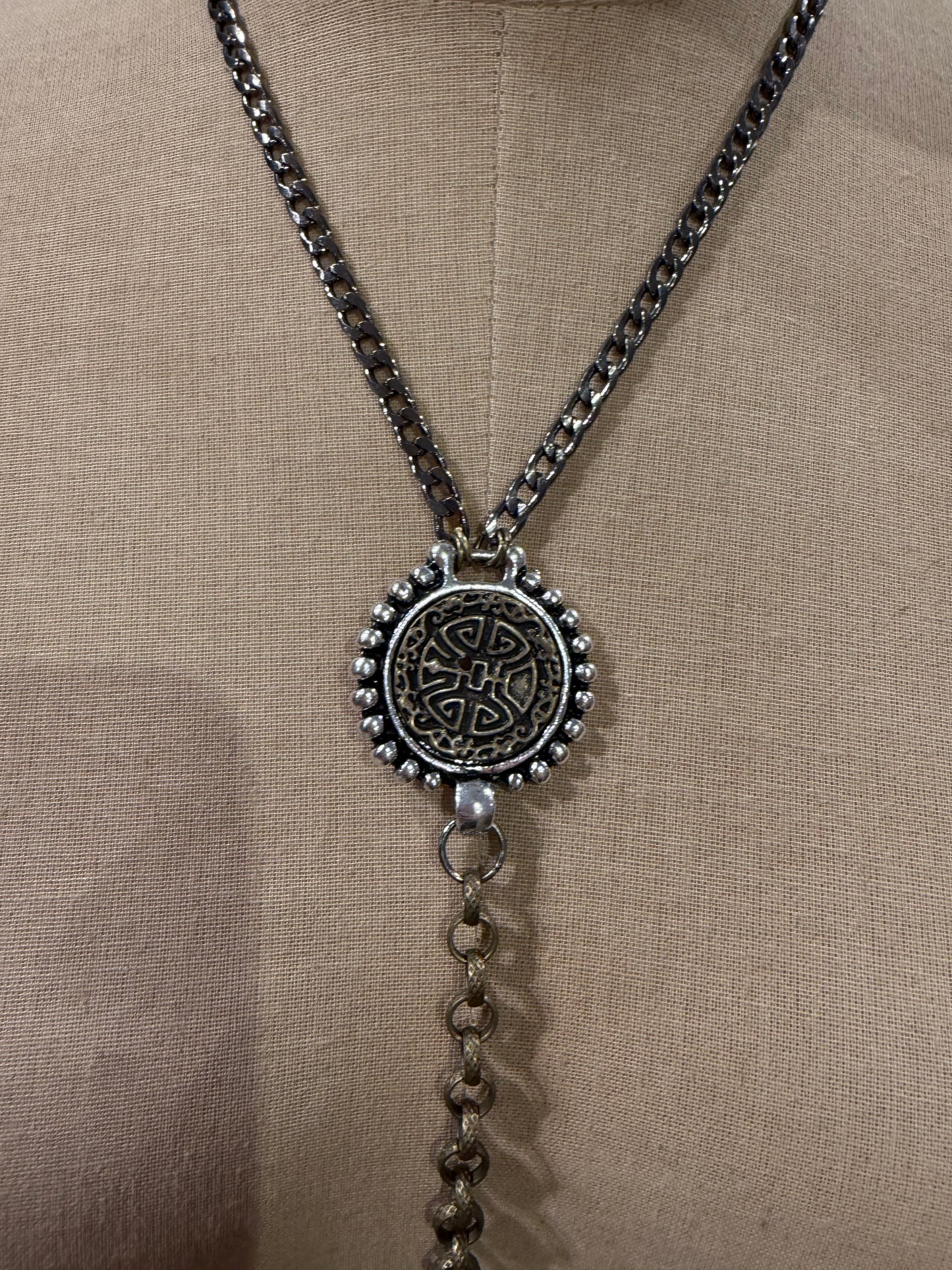 Drop Chain Stone Necklace