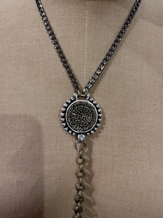 Drop Chain Stone Necklace