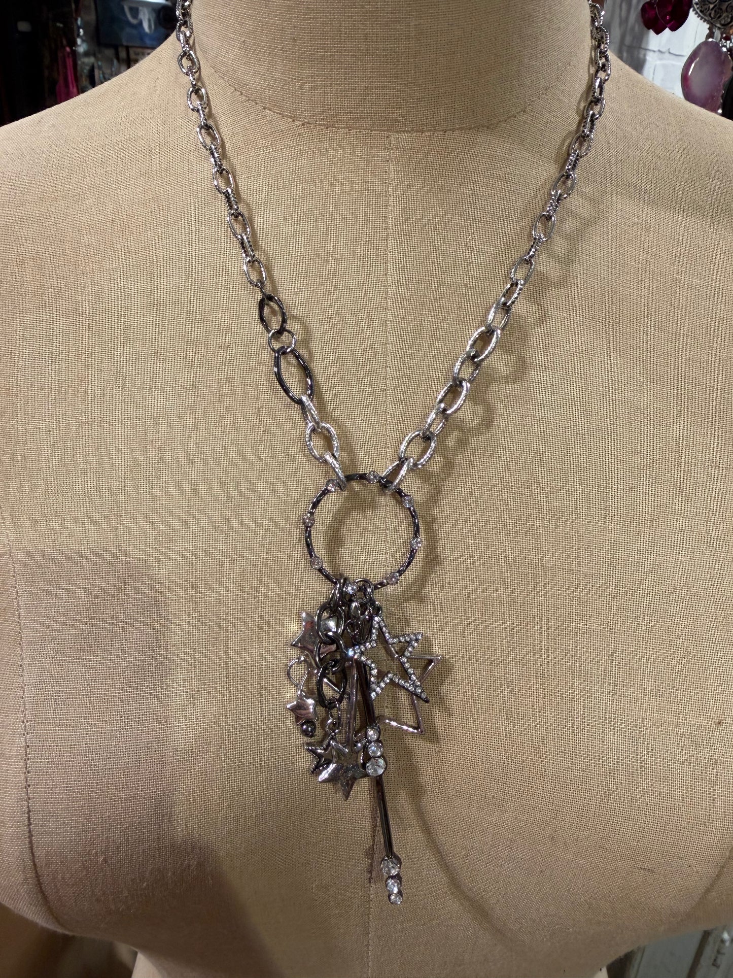 Silver Star Charm Necklace
