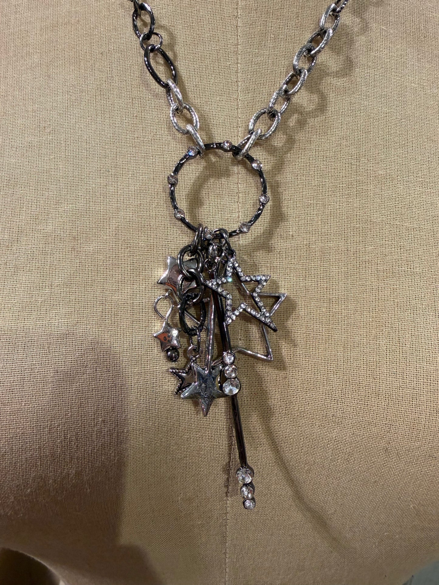 Silver Star Charm Necklace