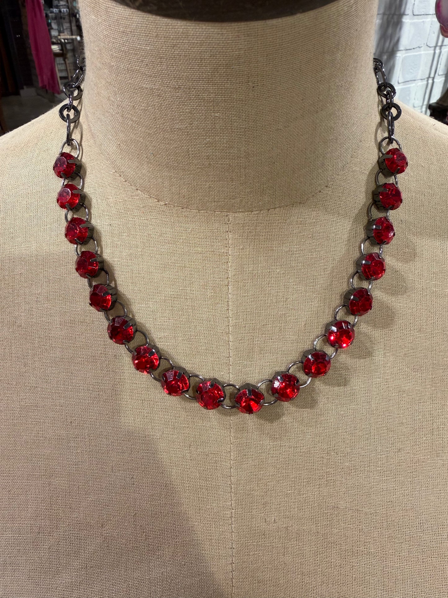 Red Crystal Necklace