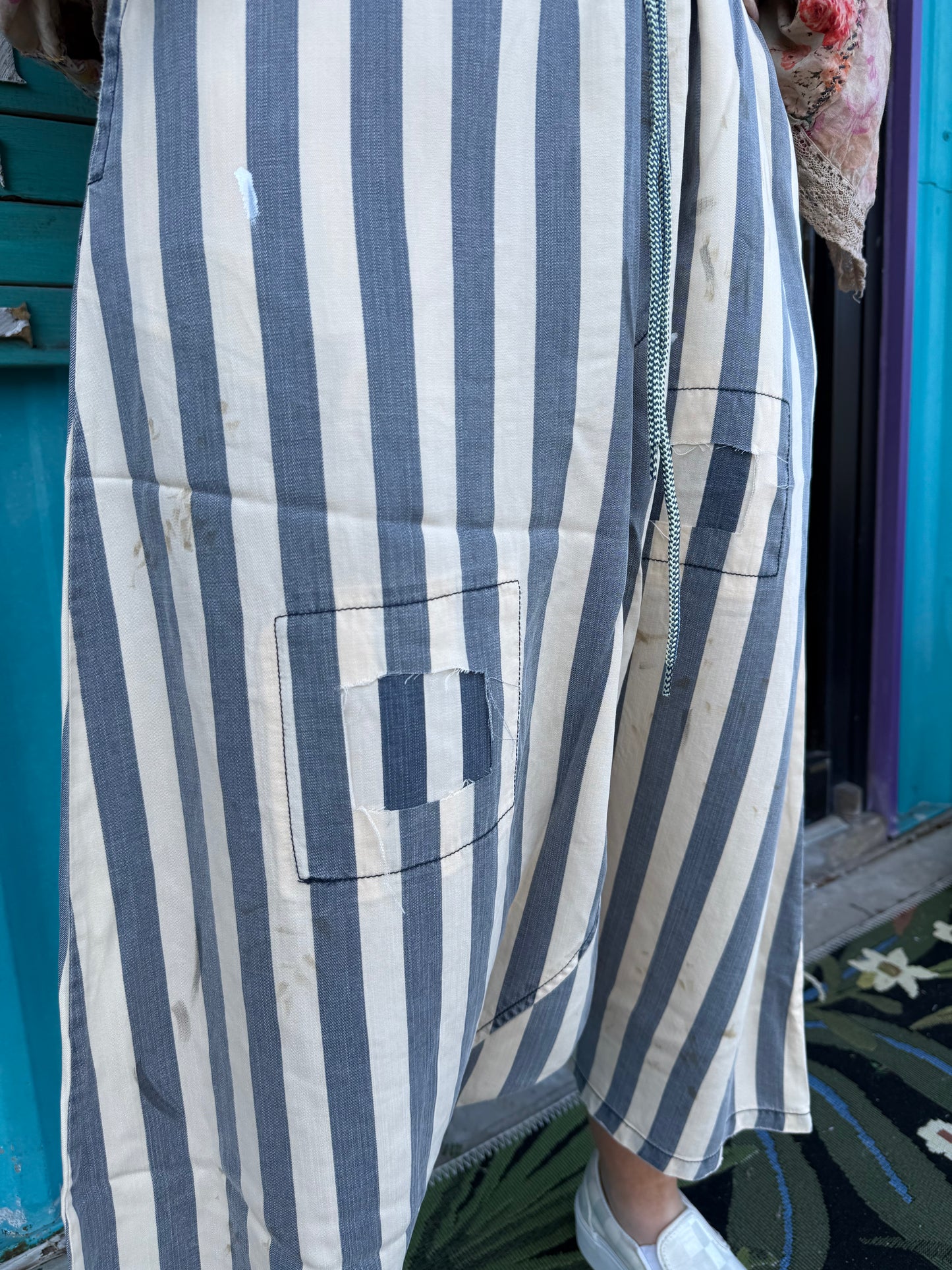 Chambray Stripe Earthsong Harem Pants