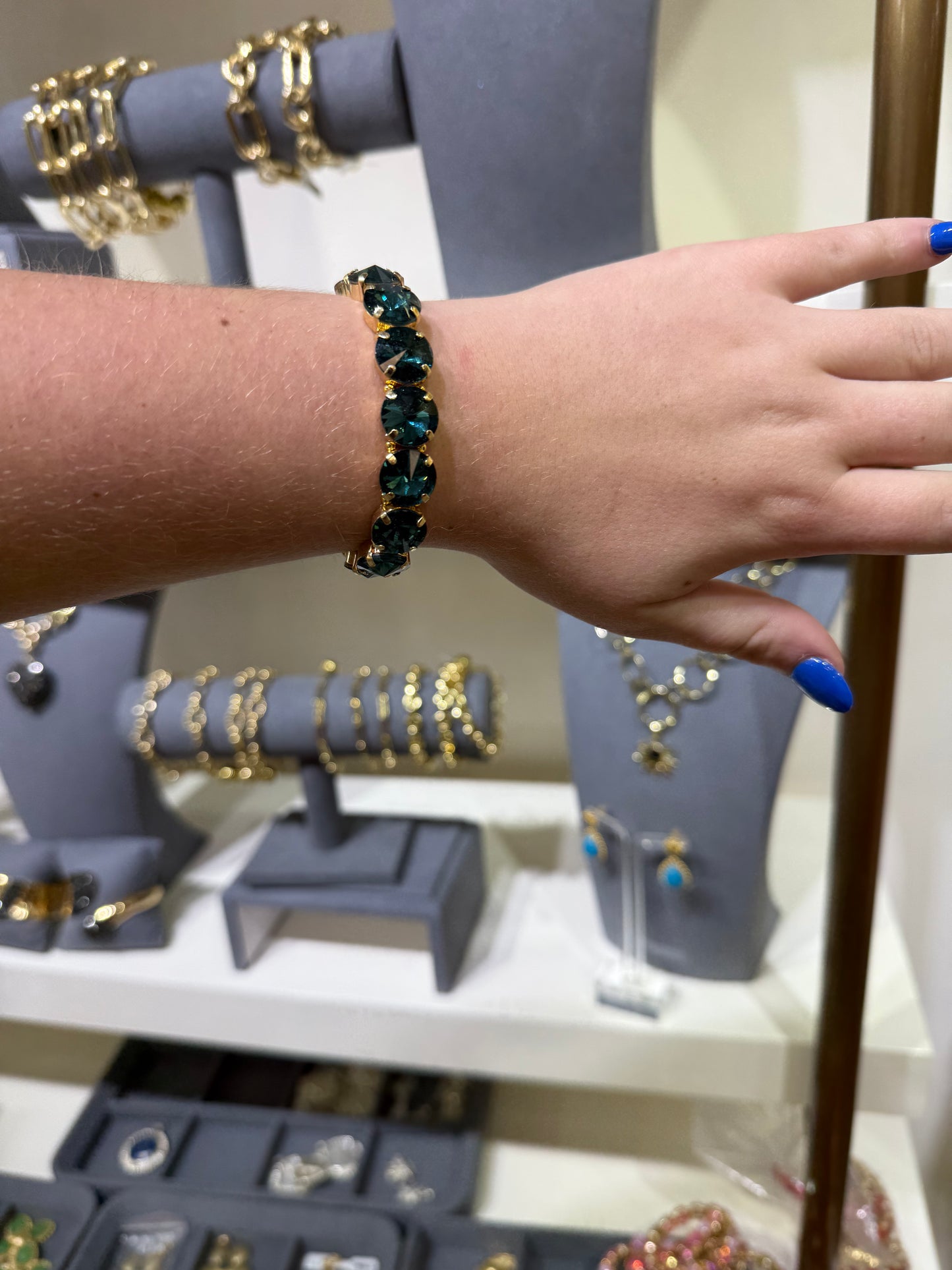 Marine Blue Stretch Bracelet
